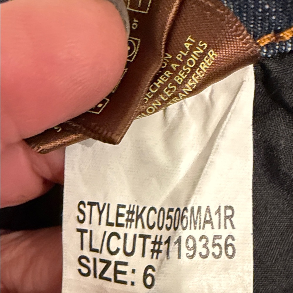 Kut From The Kloth Bardot Skinny Boyfriend Jeans Cropped Stretch Denim Size 6 - Picture 8 of 10